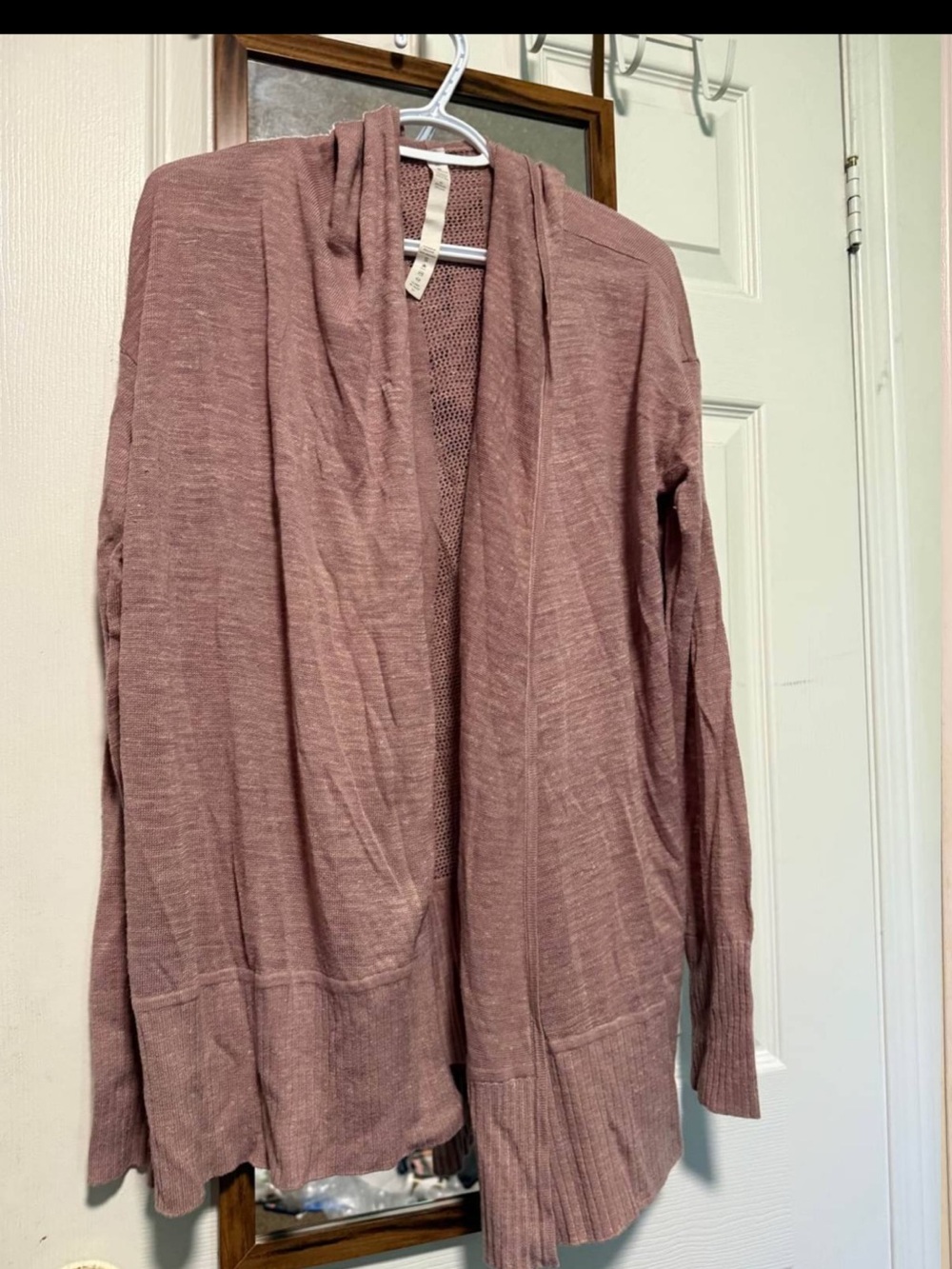 Women's Open Front Dusty Rose Cardigan Sweater lululemon